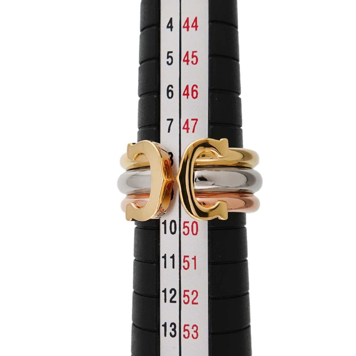 カルティエ Cartier C2 #48 リング K18 YG WG PG スリーカラー スリー