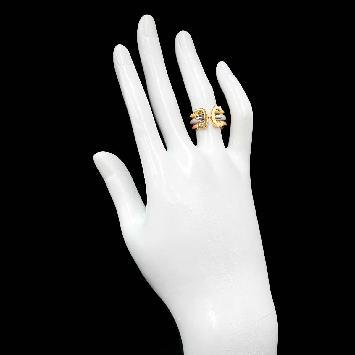 Cartier リング 18金 48号 カルティエ Cartier C2 #48 リング K18 YG WG PG スリーカラー スリー