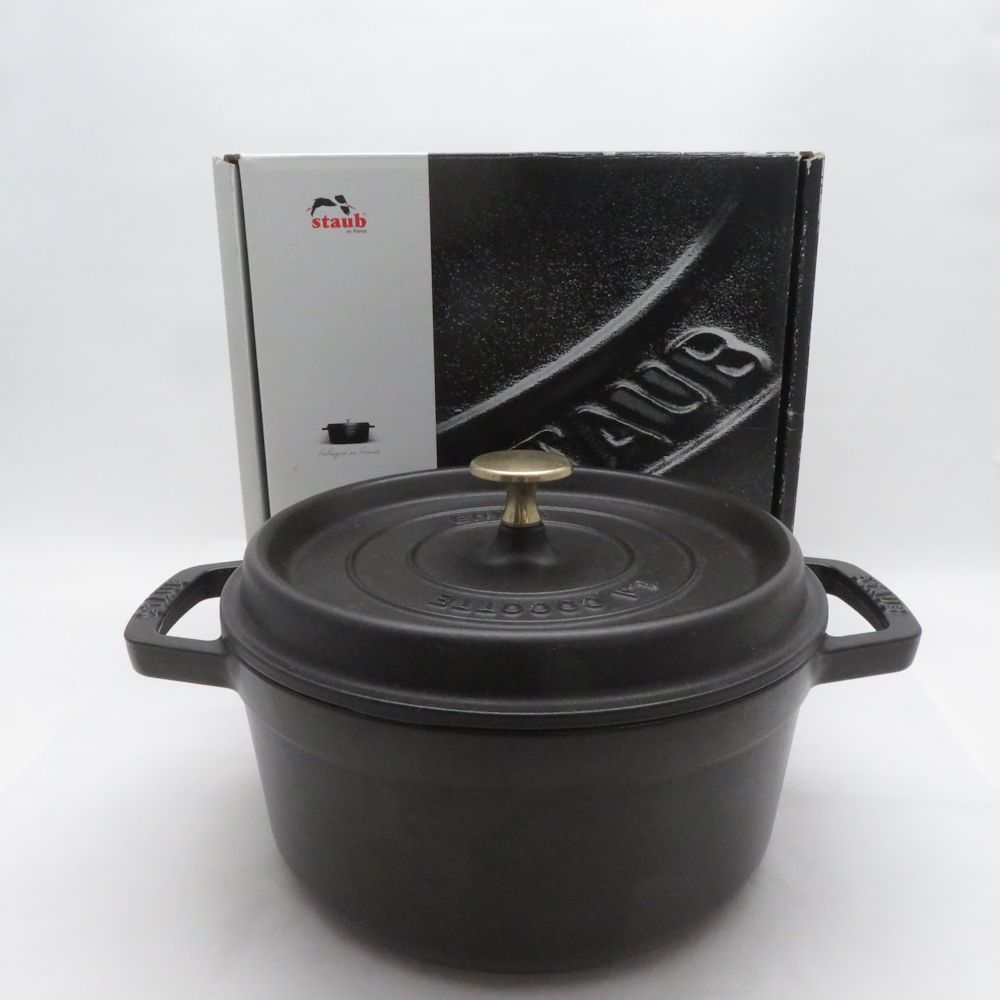 STAUB ストウブ ピコ ココット ラウンド 両手鍋 22cm ほうろう