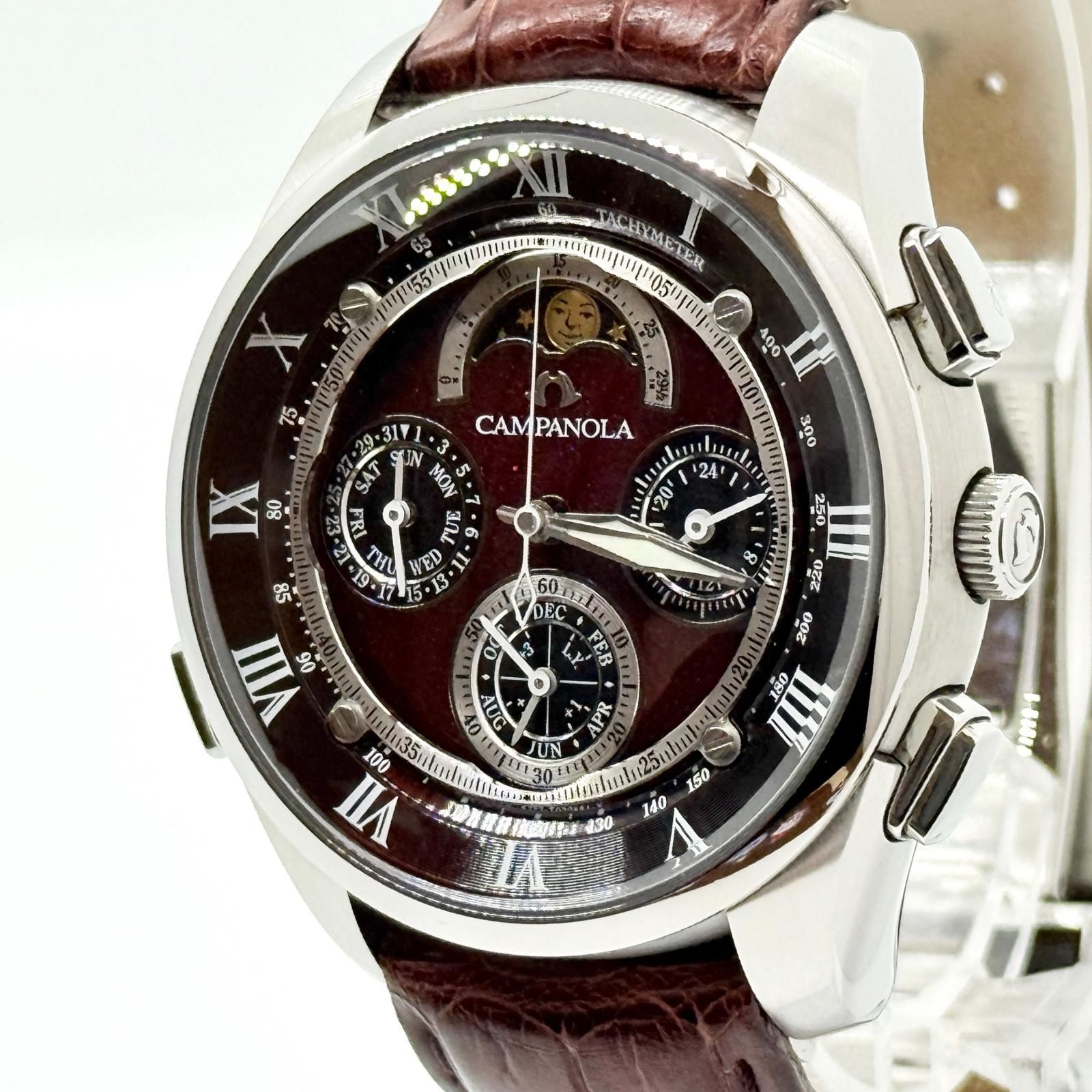 CITIZEN シチズン カンパノラ 6772-T007902 ブラウン QZ メンズ ムーンフェイズ 腕時計 稼働品 68,530円