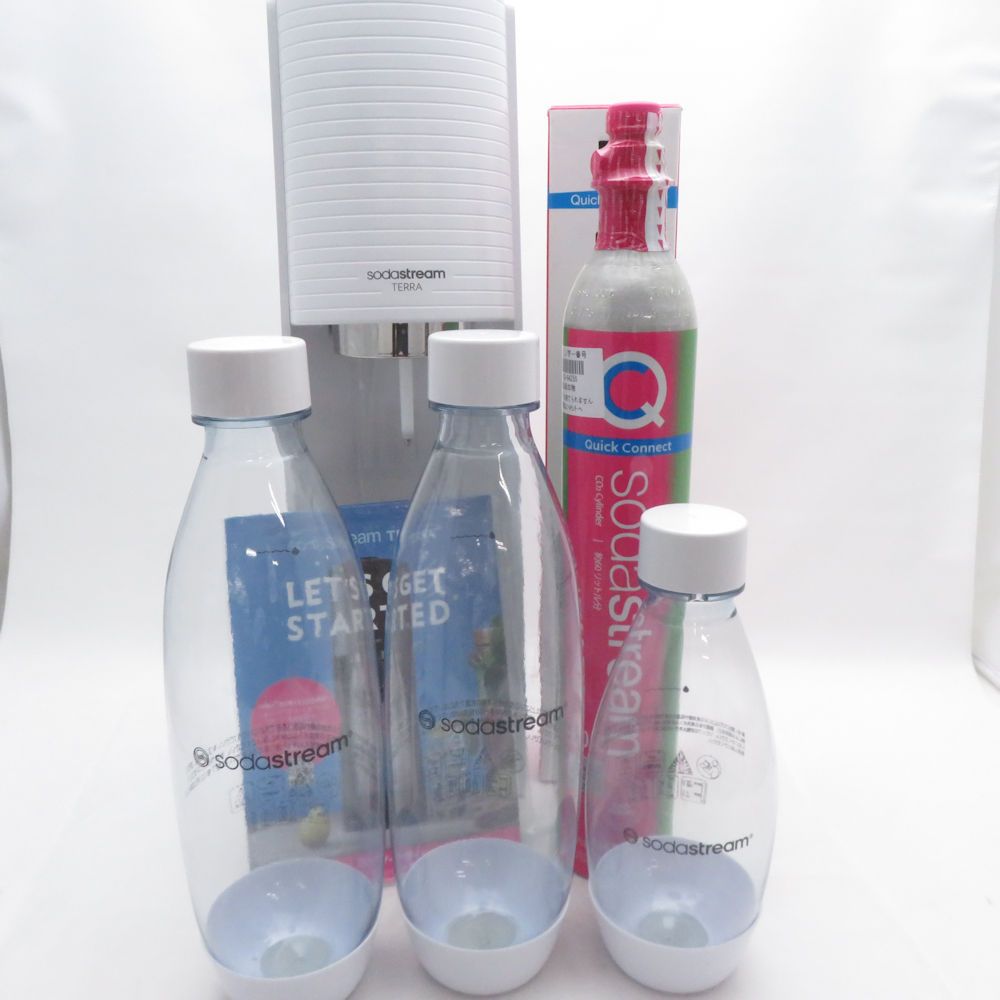 美品 sodastream ソーダストリーム TERRA テラ Ter-001 炭酸水メーカー キッチン家電 スパークリングウォーター SU14691