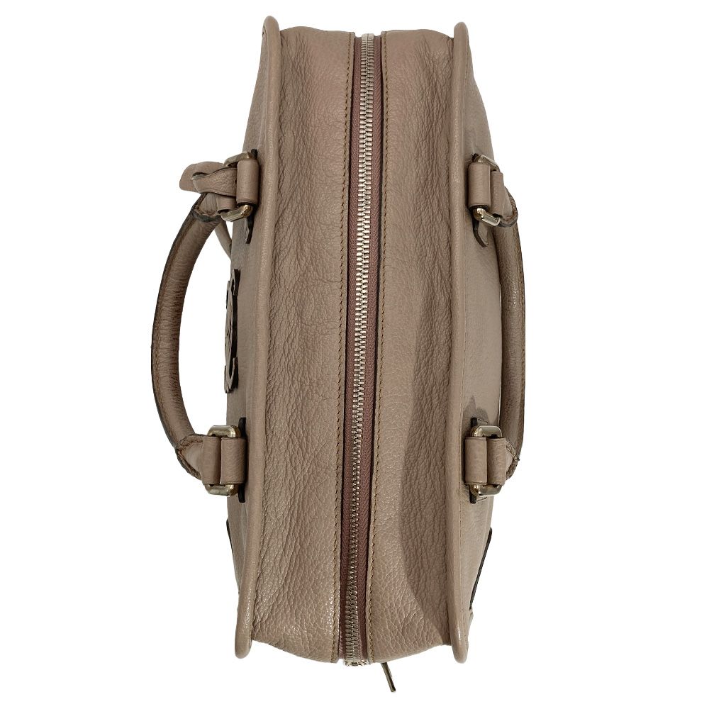 ロエベ LOEWE アマソナ 28 ハンドバッグ レザー シルバー金具 グレージュ レディース【中古】