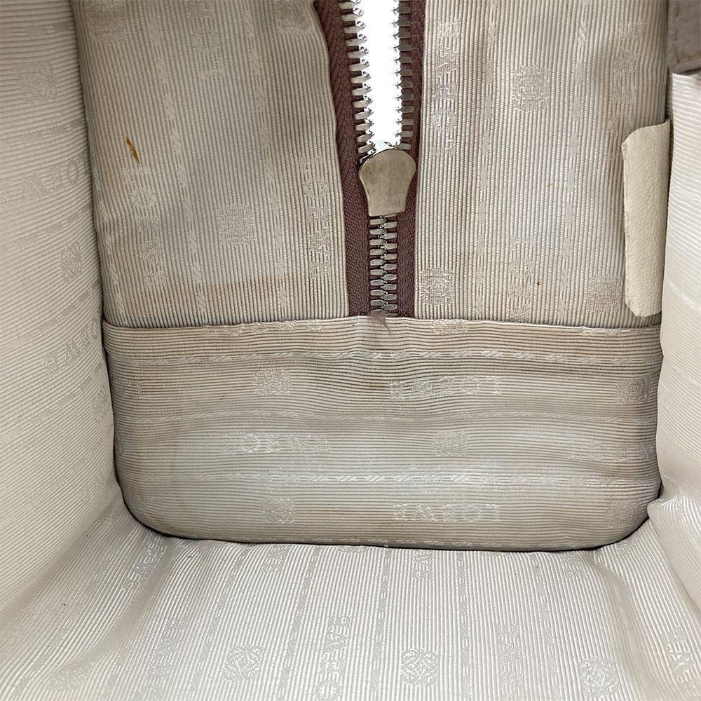 ロエベ LOEWE アマソナ 28 ハンドバッグ レザー シルバー金具 グレージュ レディース【中古】