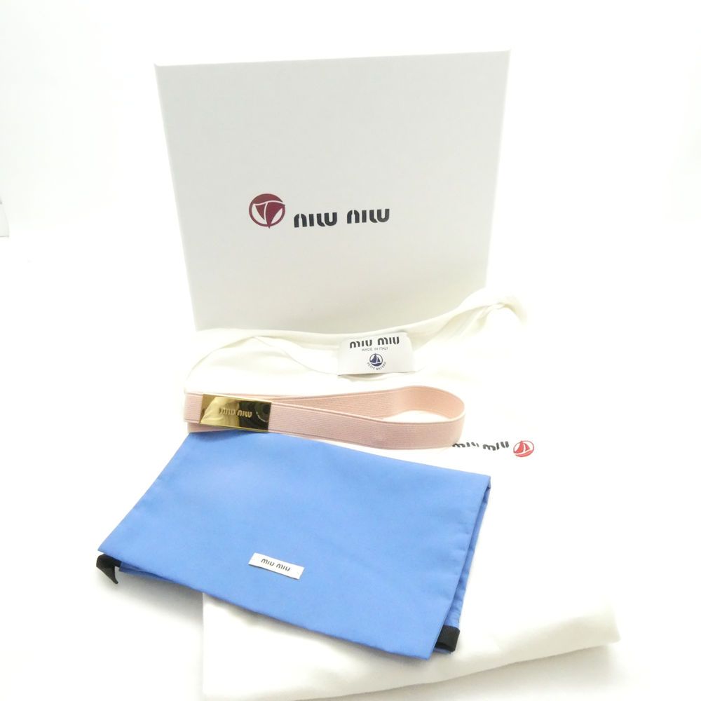 美品 Petit Bateau X Miu Miu プチバトー ミュウミュウ MJN568 166H