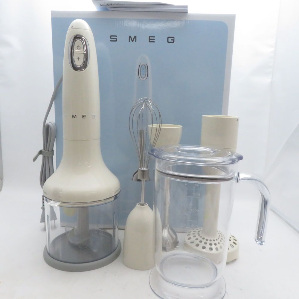 未使用 SMEG スメッグ HBF02CRJP ハンドブレンダー チョッパー マッシャー カッター 泡立て SO3976Z