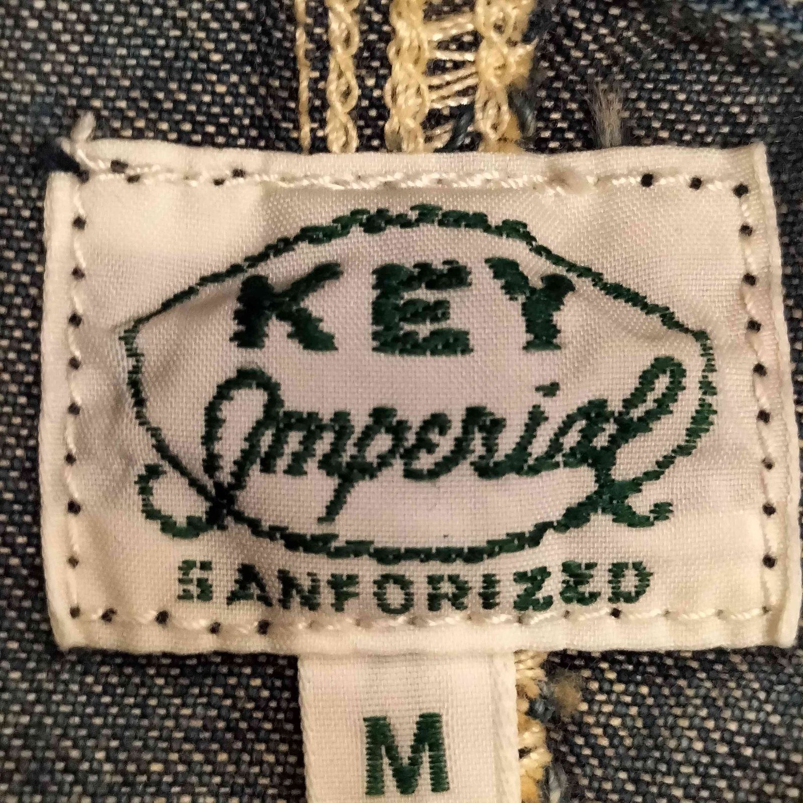 キーインペリアル Key IMPERIAL ロゴワッペン デニム カバーオール