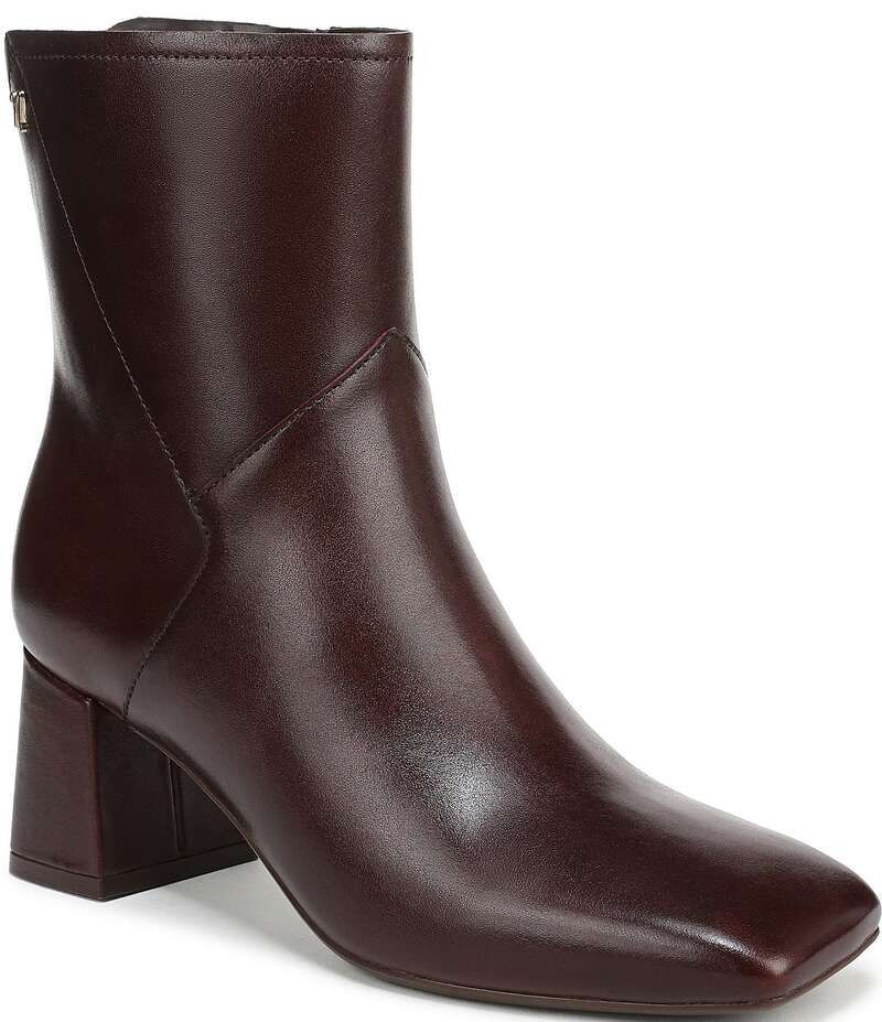 ナチュライザー レディース シューズ ブーツ・レインブーツ レザー Naturalizer Christine Leather Dress Booties Wine Red レッド