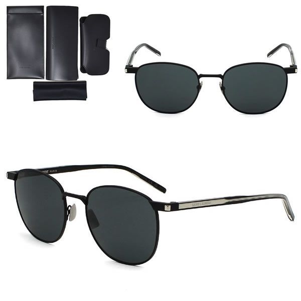 サンローラン サングラス SAINT LAURENT SL747-006 サングラス ブラック ノーズパット メンズ レディース ユニセックス
