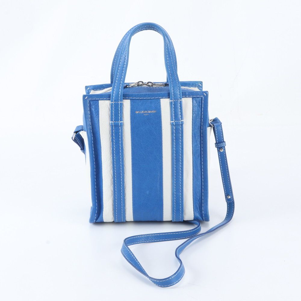 美品 バレンシアガ バザール ショッパー XS トート 452458 レザー 2WAY ショルダーバッグ 斜め掛け ハンド レディース WWM EG38-9【中古】