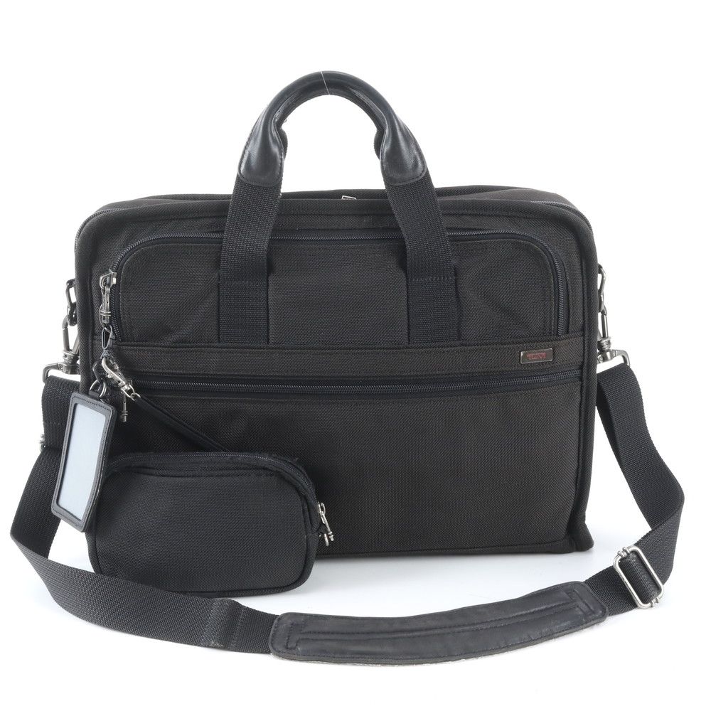 TUMI トゥミ トレーサータグ付 26011D4 レザー ナイロン ビジネス バッグ 斜め掛け 書類鞄 通勤 ショルダー A4 メンズ WWM EG37-7【中古】