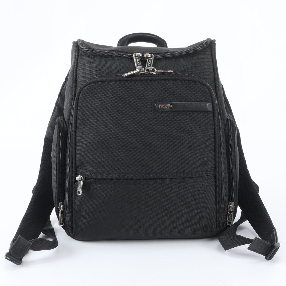 美品 TUMI トゥミ トレーサータグ付 26177D4 レザー ナイロン リュックサック バックパック バッグ ビジネス メンズ WWM EG37-5【中古】