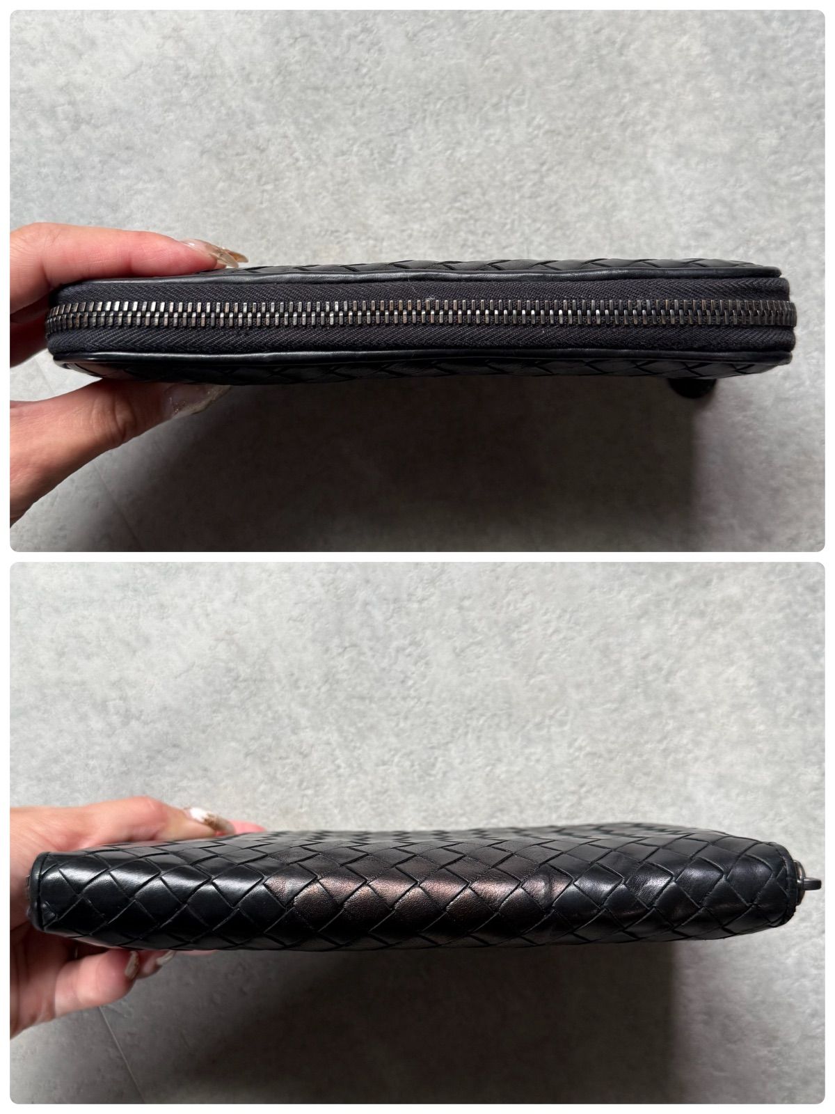 美品 BOTTEGA VENETA ボッテガヴェネタ イントレチャート ラウンド