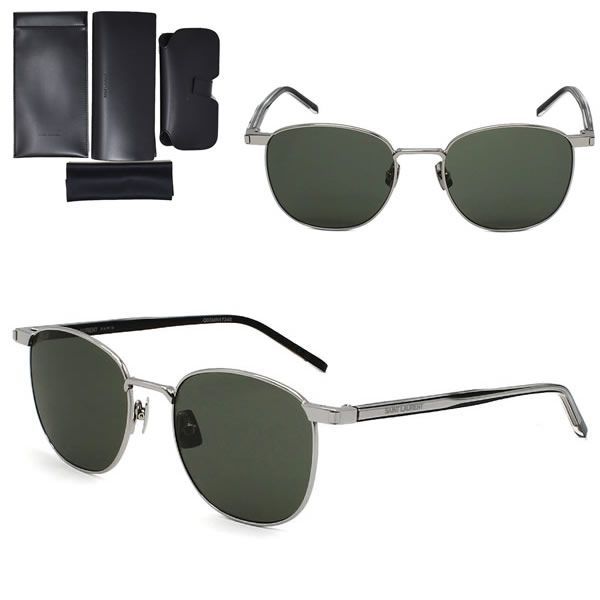 サンローラン サングラス SAINT LAURENT SL747-007 サングラス シルバー グレー ノーズパット メンズ レディース ユニセックス