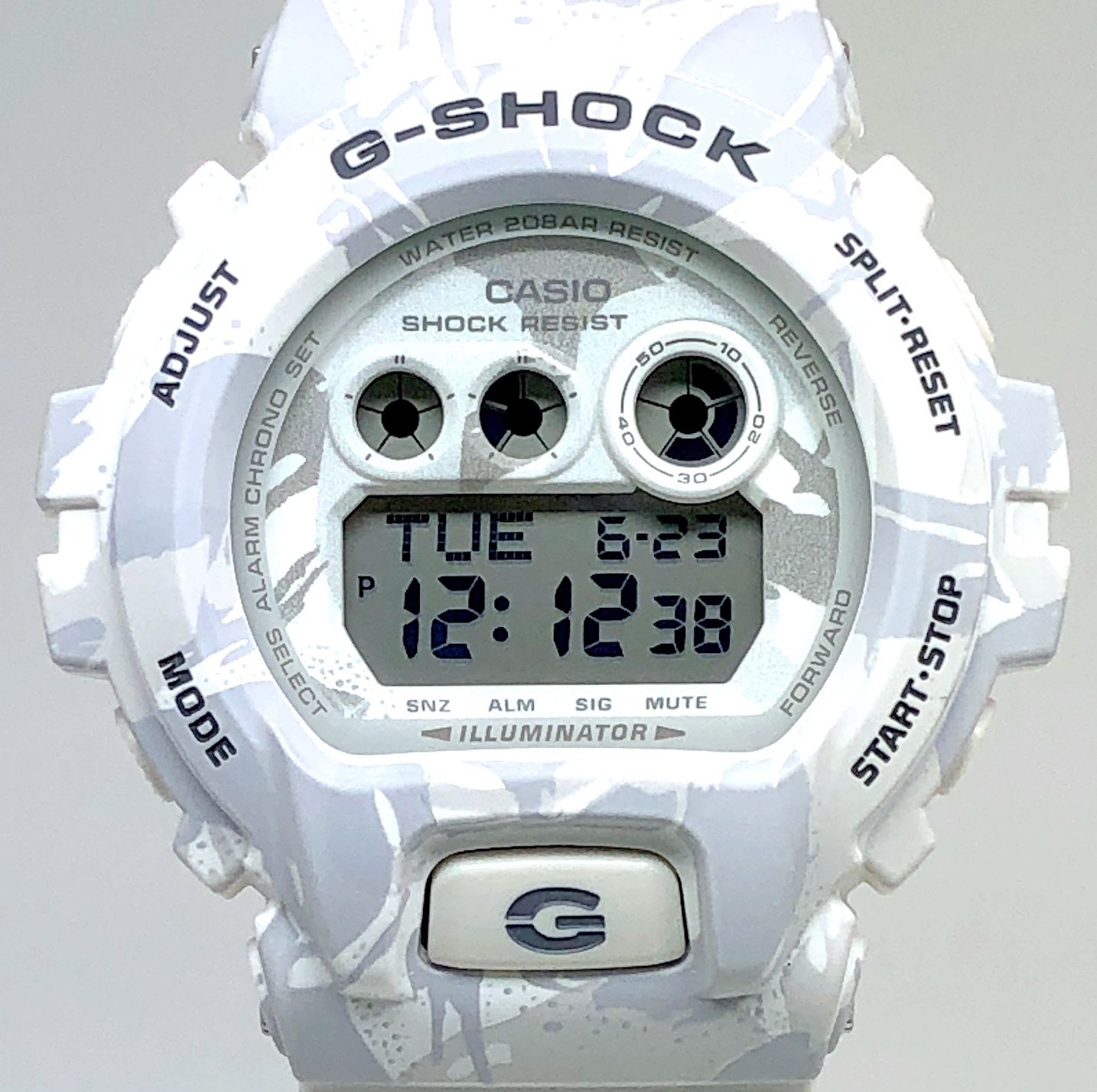 G-SHOCK ジーショック GD-X6900MC-7 カモフラージュシリーズ ミルスタンダード ビッグケース スノーカモ 2015年7月発売 G-SHOCK ジーショック GD-X6900MC-7 カモフラージュシリーズ ミル