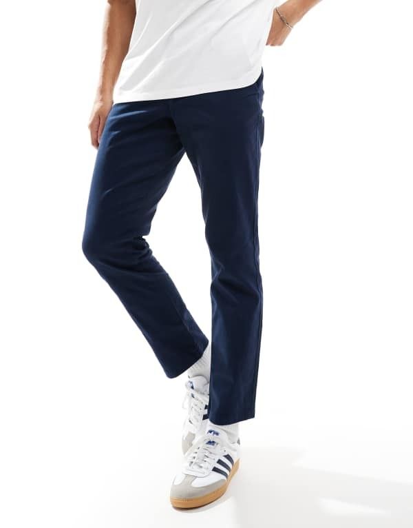 エイソス メンズ ボトムス カジュアルパンツ ASOS DESIGN slim chinos NAVY ネイビー