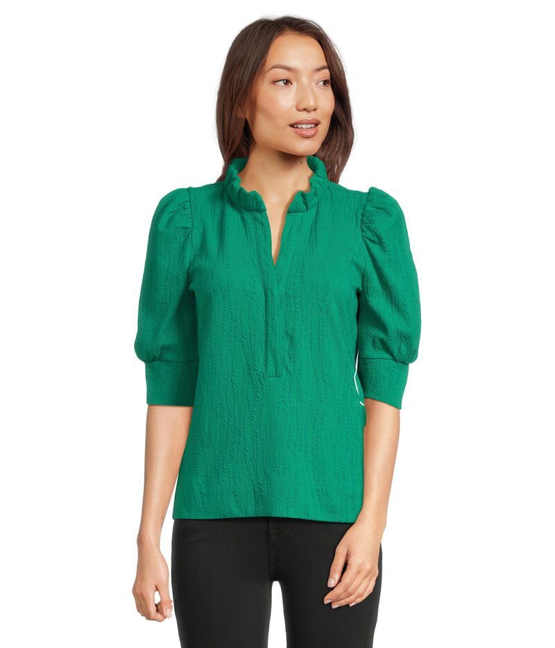 リリーピュリッツァー レディース トップス シャツ ニット Lilly Pulitzer Elsey Knit Top Fiddle Leaf Green Wavy Knit Jacquard グリー