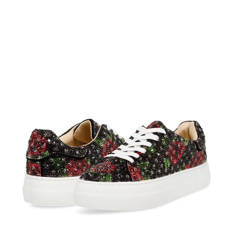 ブルーバイベトシージョンソン レディース シューズ スニーカー Blue by Betsey Johnson Sidny Black Rose Polka Dot ブラック