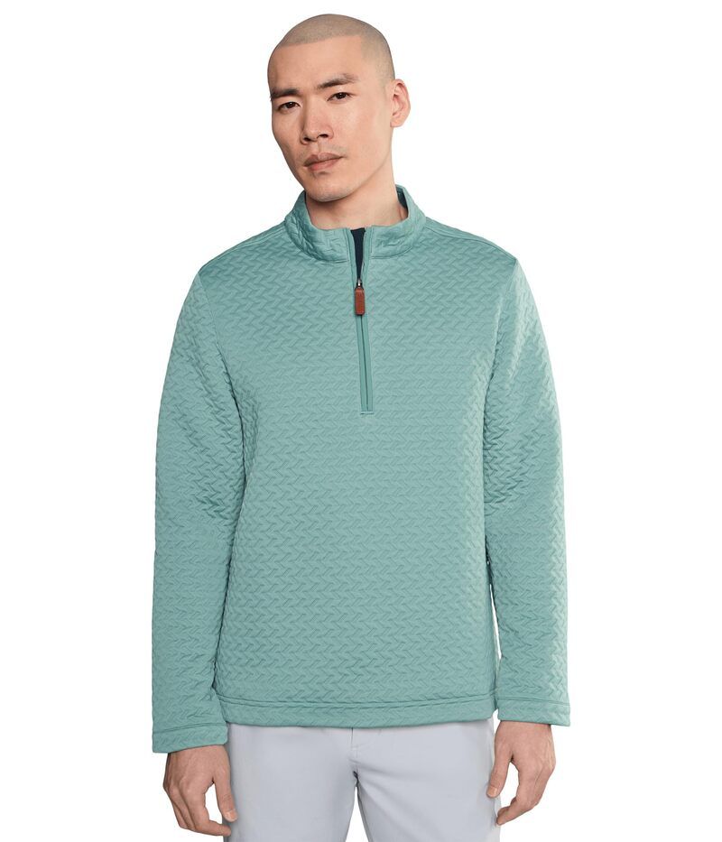 コールハーン メンズ アウター パーカー・スウェット ハーフジップ セーター Cole Haan Lastitch Quarter Zip Sweater Trellis