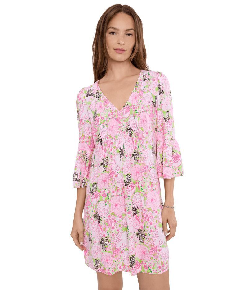 リリーピュリッツァー レディース トップス ワンピース Lilly Pulitzer Danika 34 Sleeve Tunic Dress Pistachio Macar