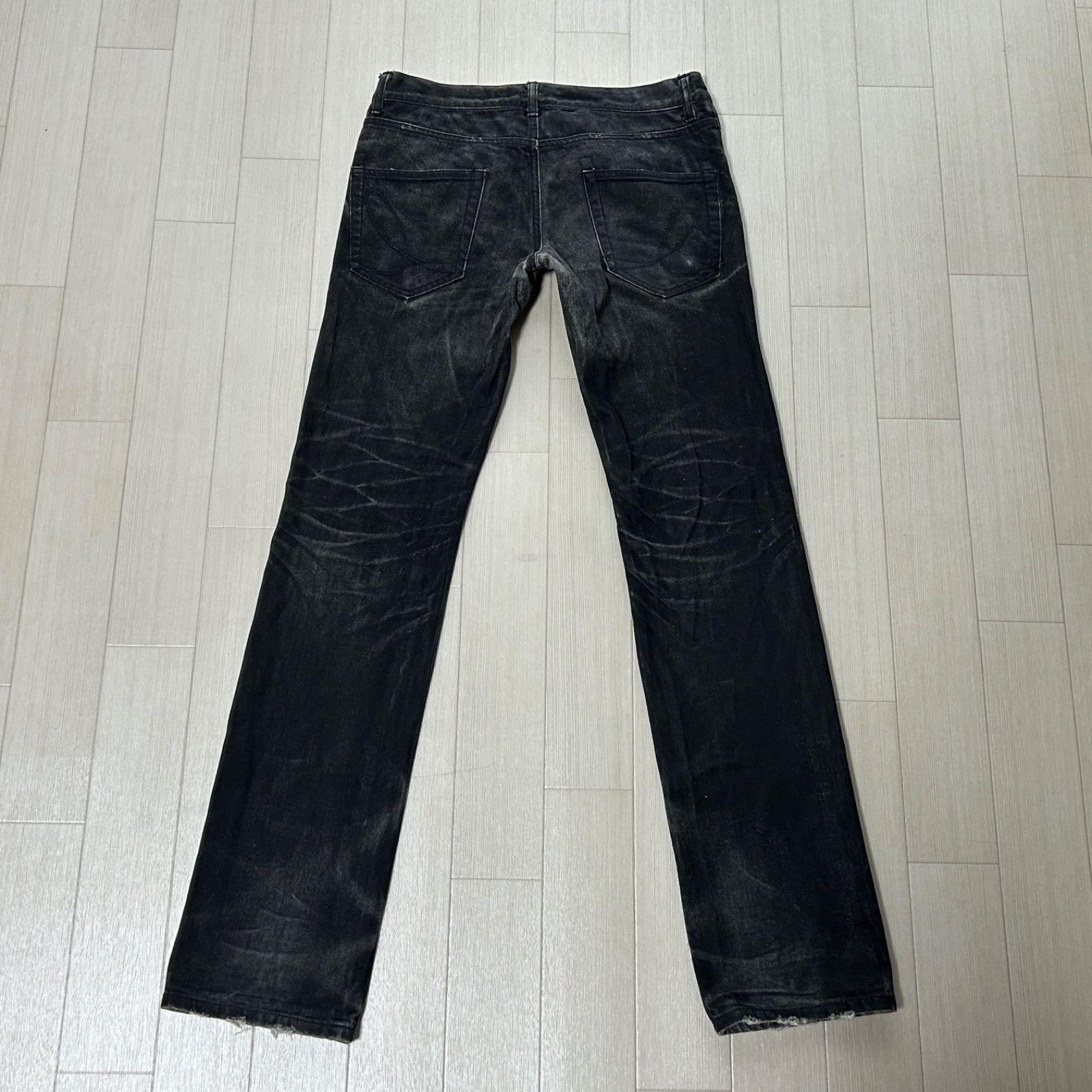イロコイ iroquois used加工 ヒゲ ハチノス ローライズ ブラック