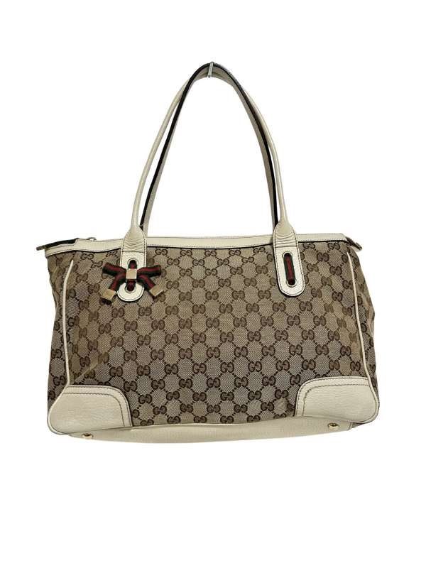 GUCCI　グッチ　キャンバス　バンブー　ショルダーバッグ　トートバッグ【LUV2502560】