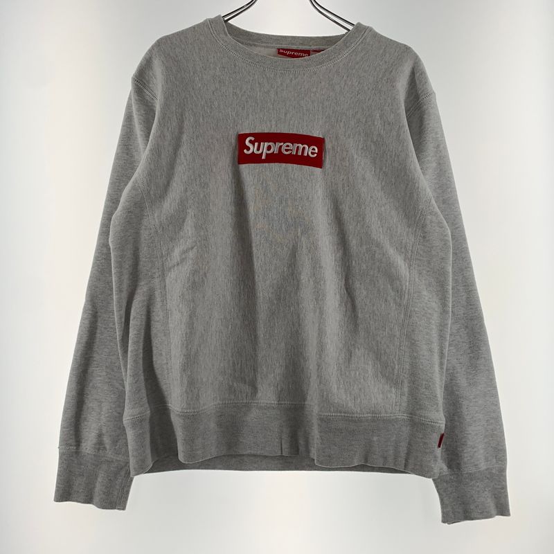 【中古品】 Supreme シュプリーム 18FW BOX LOGO CREWNECK SWEAT ボックス ロゴ クルーネック スウェット トップス トレーナー 【149-260626-ko-10-tei】