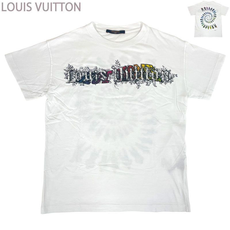 【中古】LOUIS VUITTON ルイ・ヴィトン 19SS オズの魔法使い 刺繍ロゴ 半袖Tシャツ RM191 LVO HGY93W ホワイト XXS メンズ イタリア製
