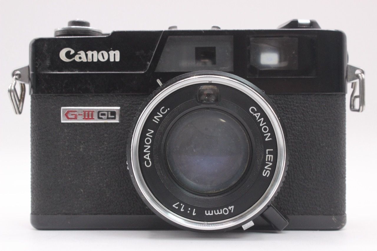 【美品ジャンク】Canon Canonet QL17 G-III ブラック キヤノン CANON Canonet QL17 G-III QL ブラック #089@b YU5151 - メルカリ