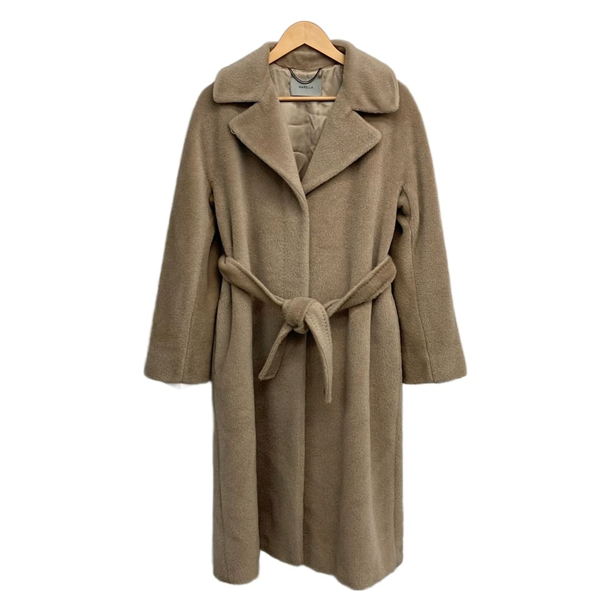 MARELLA(マレーラ) コート サイズ42 M レディース美品 - ベージュ 長袖/アルパカ/冬
