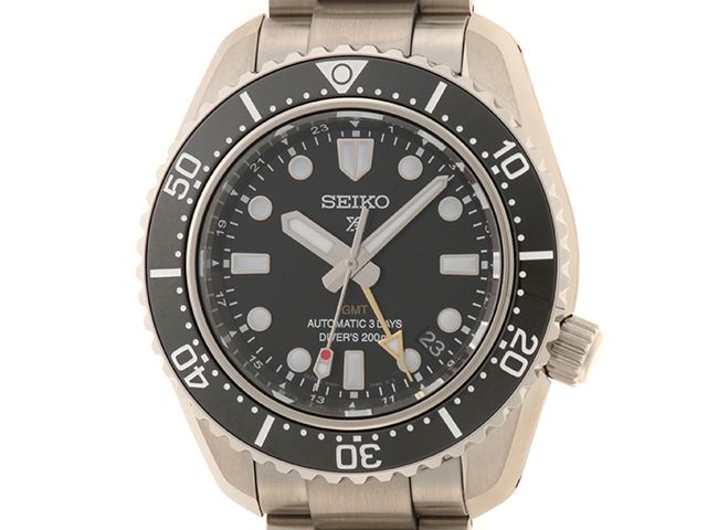 SEIKO セイコー プロスペックス ダイバー スキューバ 1968ヘリテージGMT SBEJ011 腕時計 ステンレス/セラミック ブラック文字盤 自動巻き 2026年正規品【中古】472