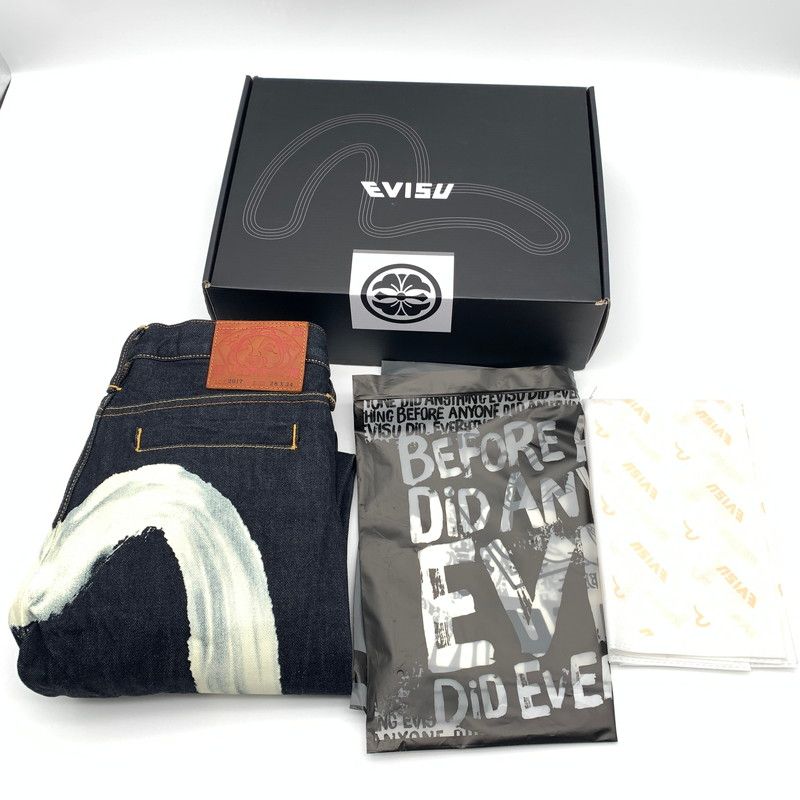 中古美品】 EVISU エヴィス キャロットフィットデニムジーンズ 【158