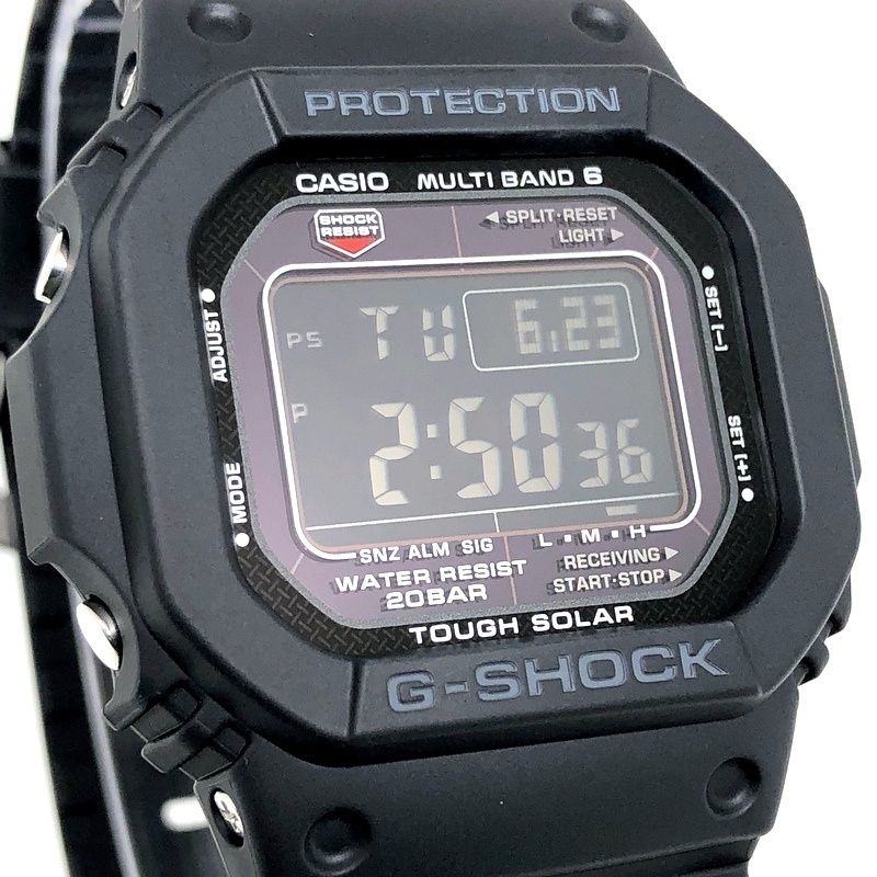 G-SHOCK ジーショック GW-M5610U-1B 電波ソーラー 反転液晶 マルチバンド6 タフソーラー LEDバックライト 2021年7月発売 G-SHOCK ジーショック GW-M5610U-1B 電波ソーラー 反転液晶 マルチ