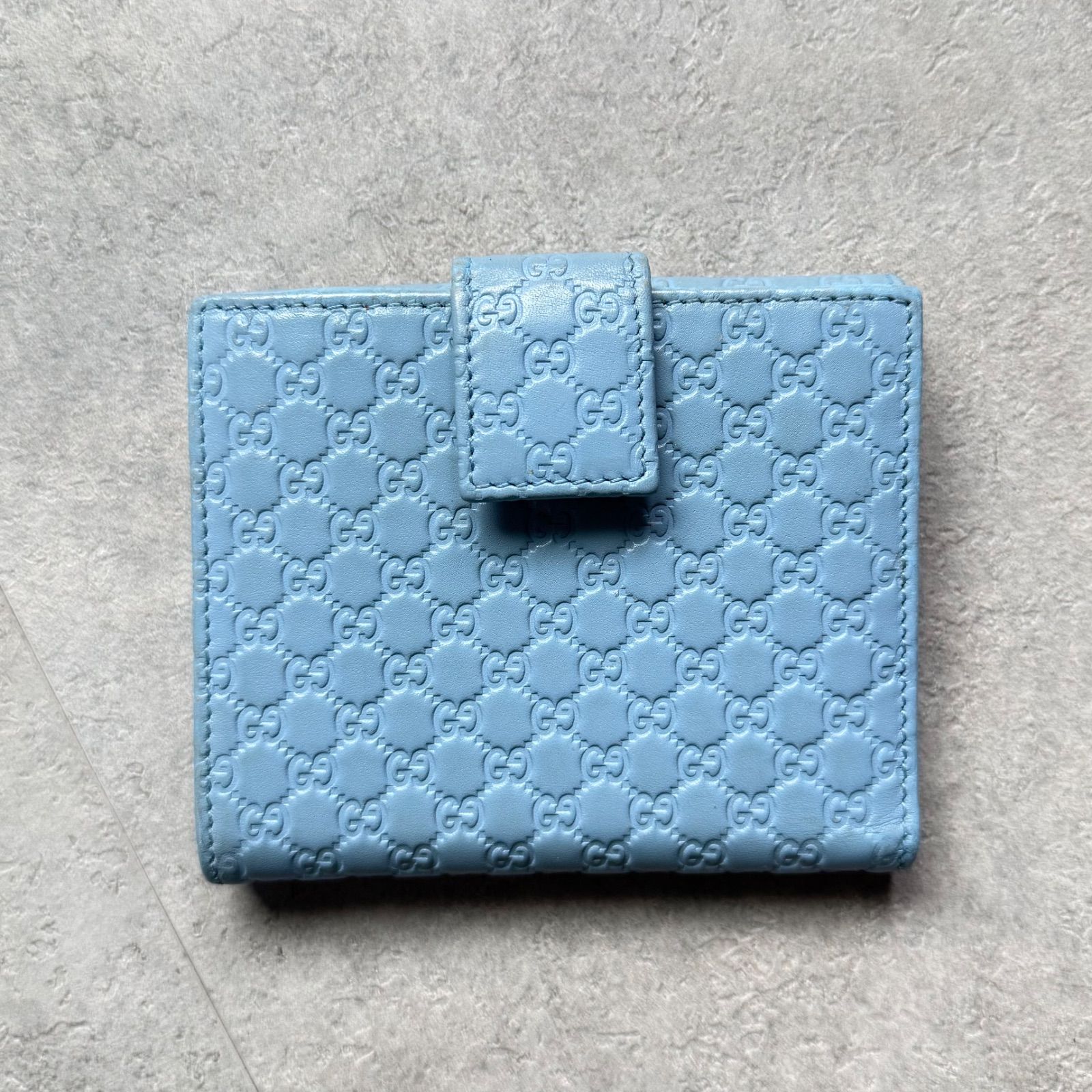 GUCCI グッチ マイクログッチシマ 二つ折り財布 インターロッキング
