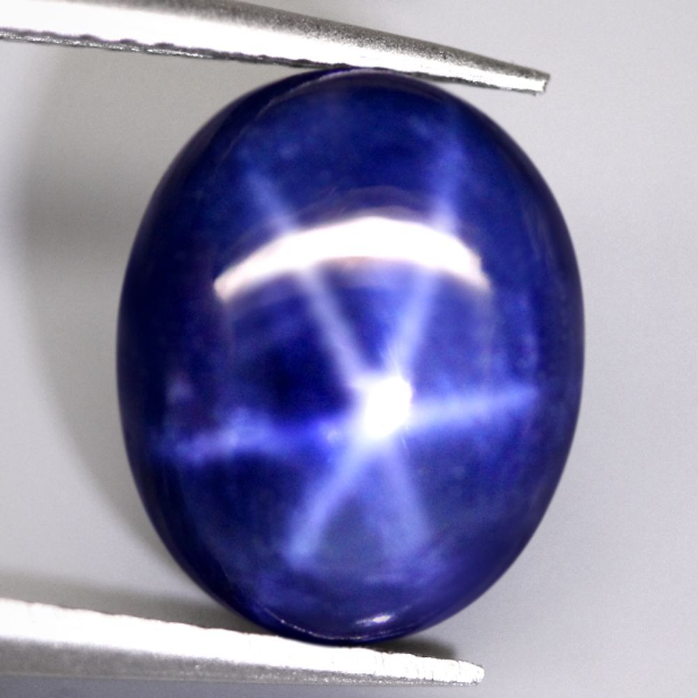 【天然スターサファイアルース 3.58ct:8795】タイ産 Natural 6Rays Star Sapphire 裸石 宝石 鉱物 コランダム jewelry Thailand