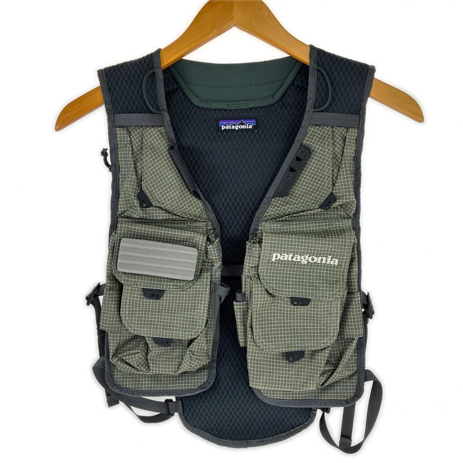 Patagonia パタゴニア フィッシングベスト　S/M オリーブチェック
