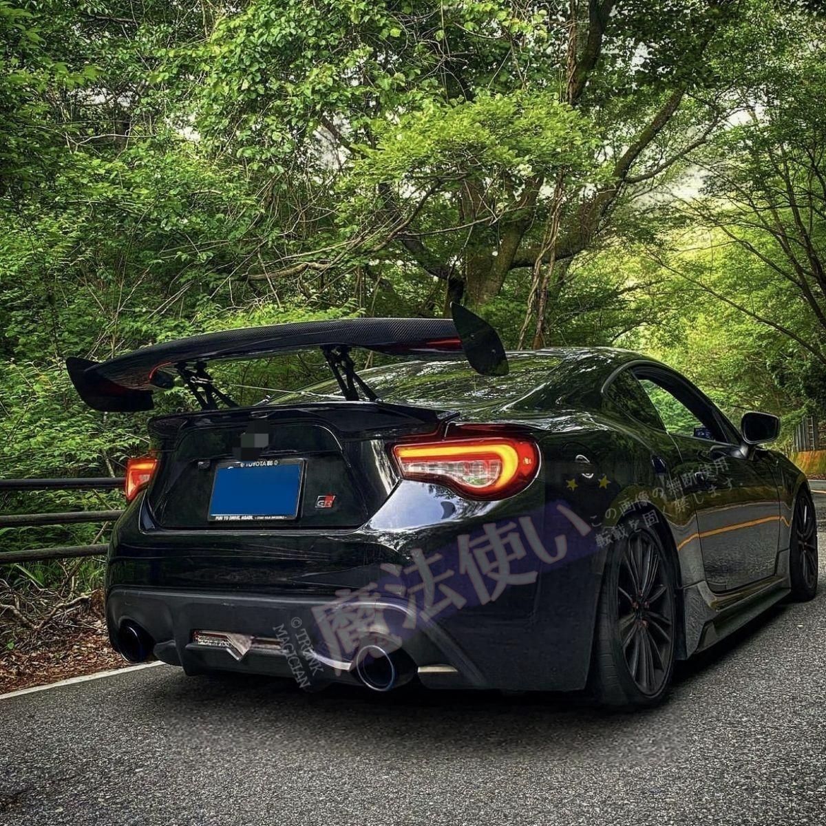 86/BRZ対応 セダン汎用GTウイング 未塗装ABS製 大型リアスポイラー 2段階調整可能 エアロ強化スタイル 約135cm 11,905円