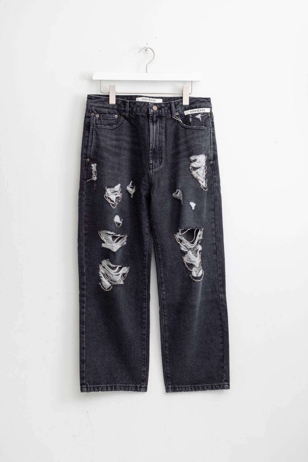 KIMHEKIM 2024SS Chain Embelishment Destroyed Jeans キムへキム 24SS アーカイブ チェーン ダメージ ジーンズ 78,650円