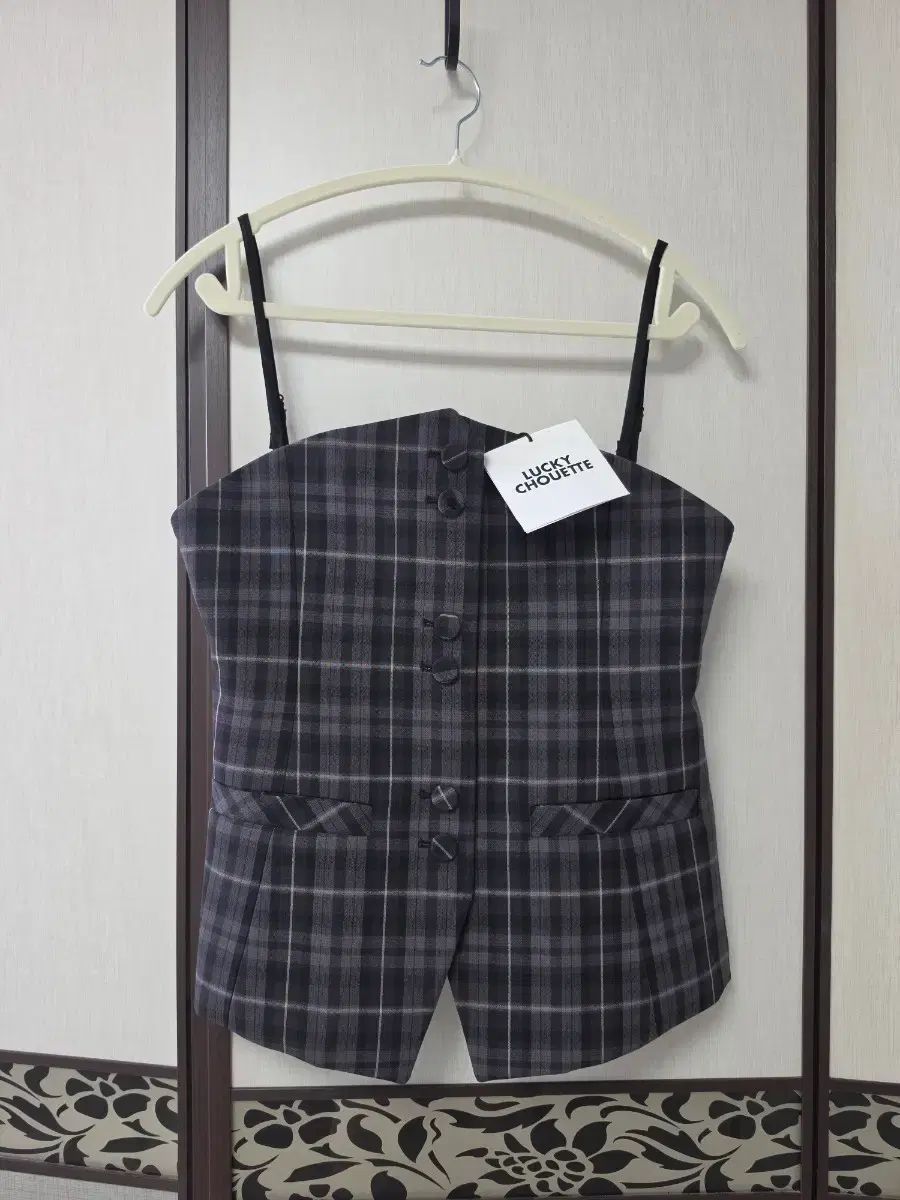 (新品) ラッキーシュエトゥ チェック ビスチェ 36 サイズ