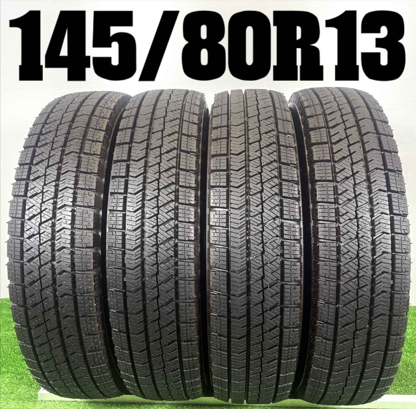 送料無料★145/80R13 ブリヂストン VRX2 2023年製 4本 冬 タイヤ スタッドレス 中古 TB1362
