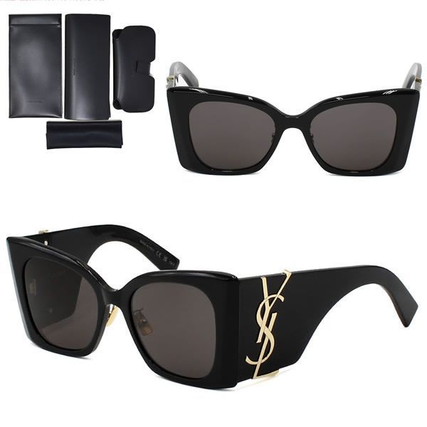 サンローラン サングラス SAINT LAURENT SL M119 F BLAZE-001 サングラス ブラック ノーズパット メンズ レディース ユニセックス SLM119F-BLAZE-001