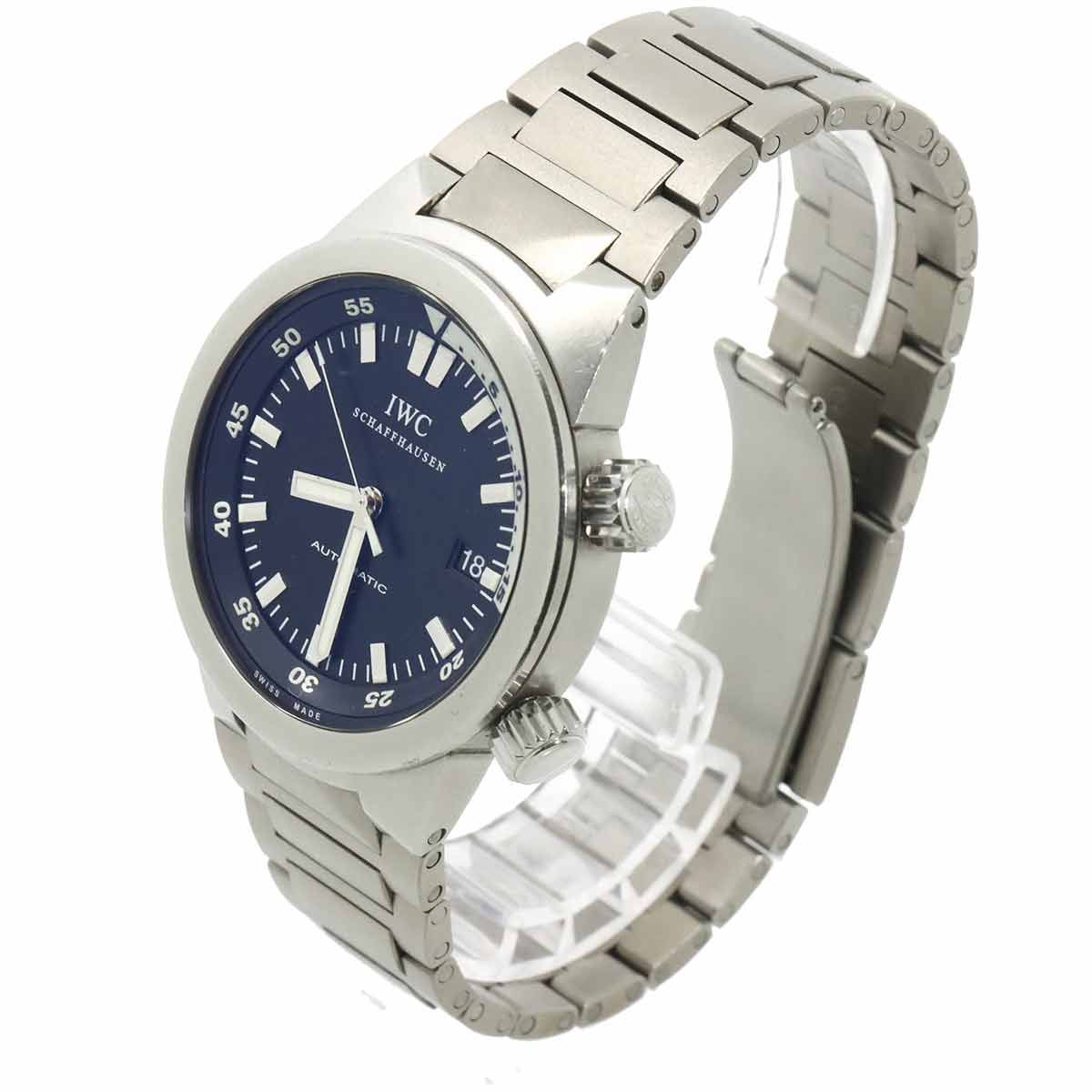 アクアタイマー IWC IW354807 メンズ 中古 腕時計 ブラック