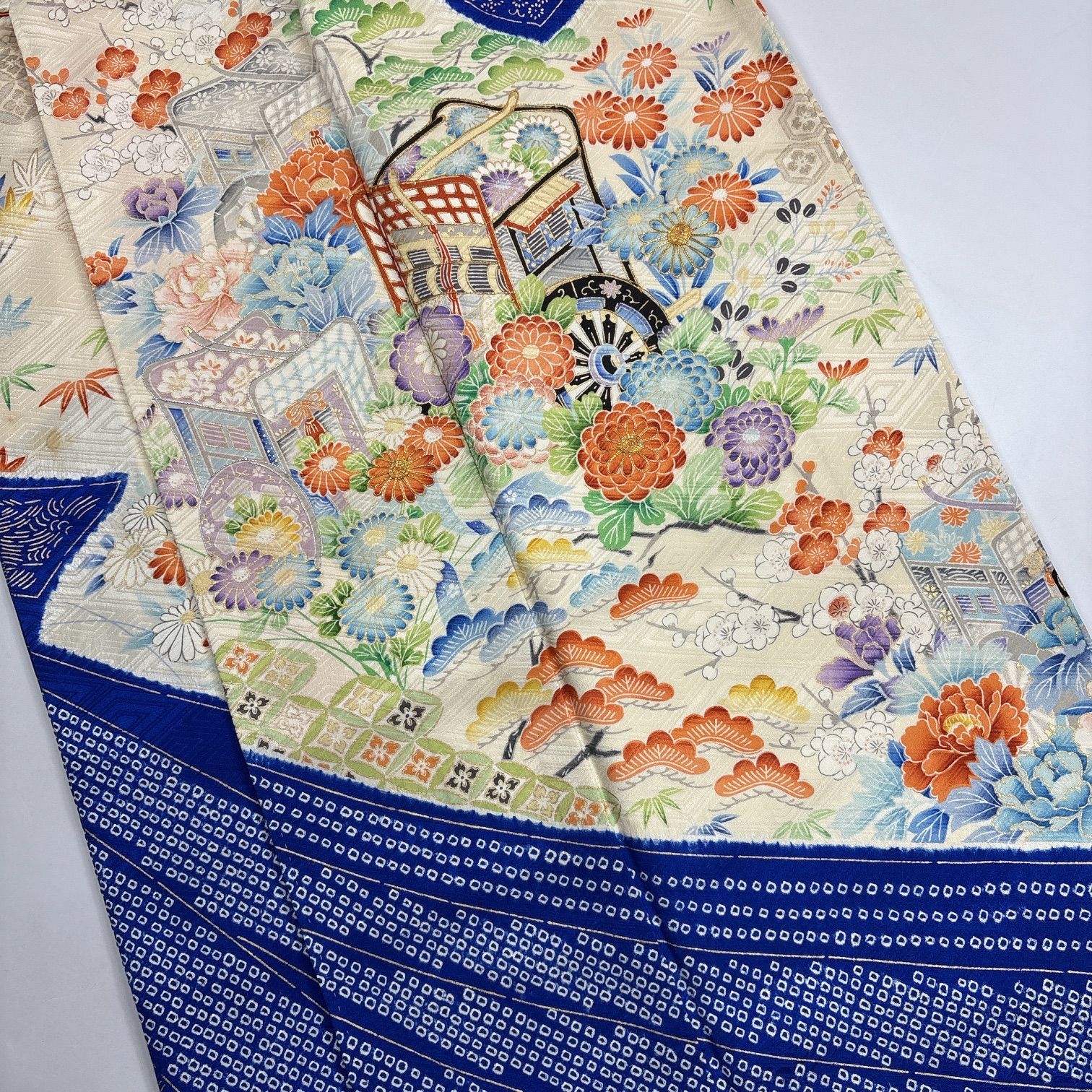 振袖 4枚 正絹 着物まとめ売り【6473】同梱購入歓迎 リメイク用 着付け