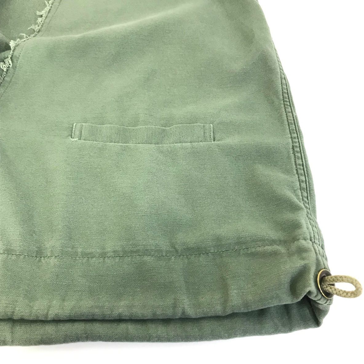 OLDPARK オリーブグリーン ベスト 倉吉店】 中古 OLDPARK | オールドパーク ベスト フリンジ深Vベスト