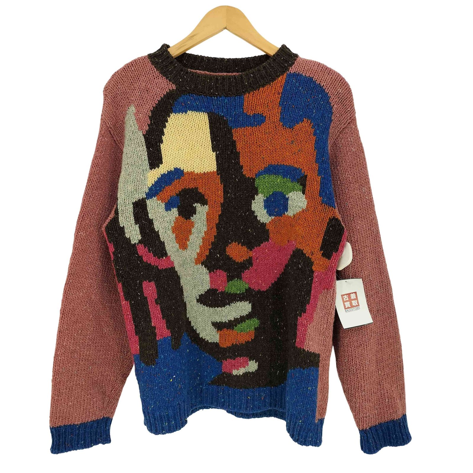 ユーズドフルギ USED古着 Survival of the Fashionest グラフィック ウールクルーネックニット メンズ import：M