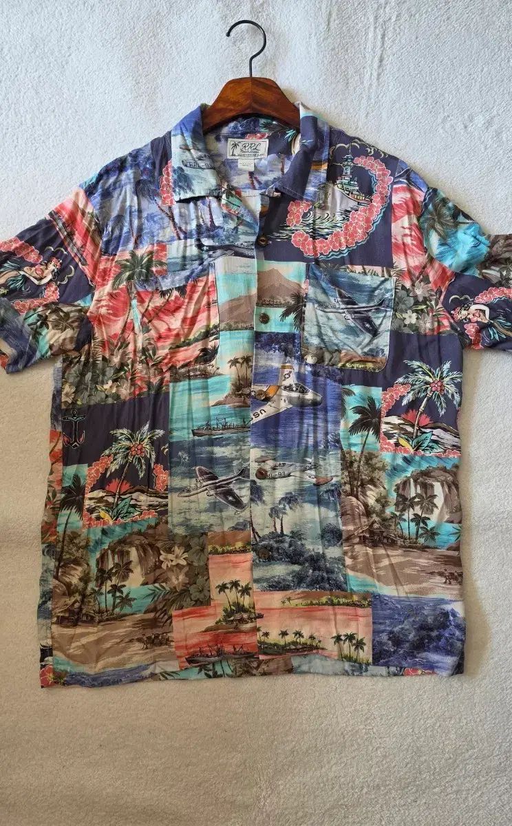 RRL(ダブルアールエル) ハワイアン シャツ