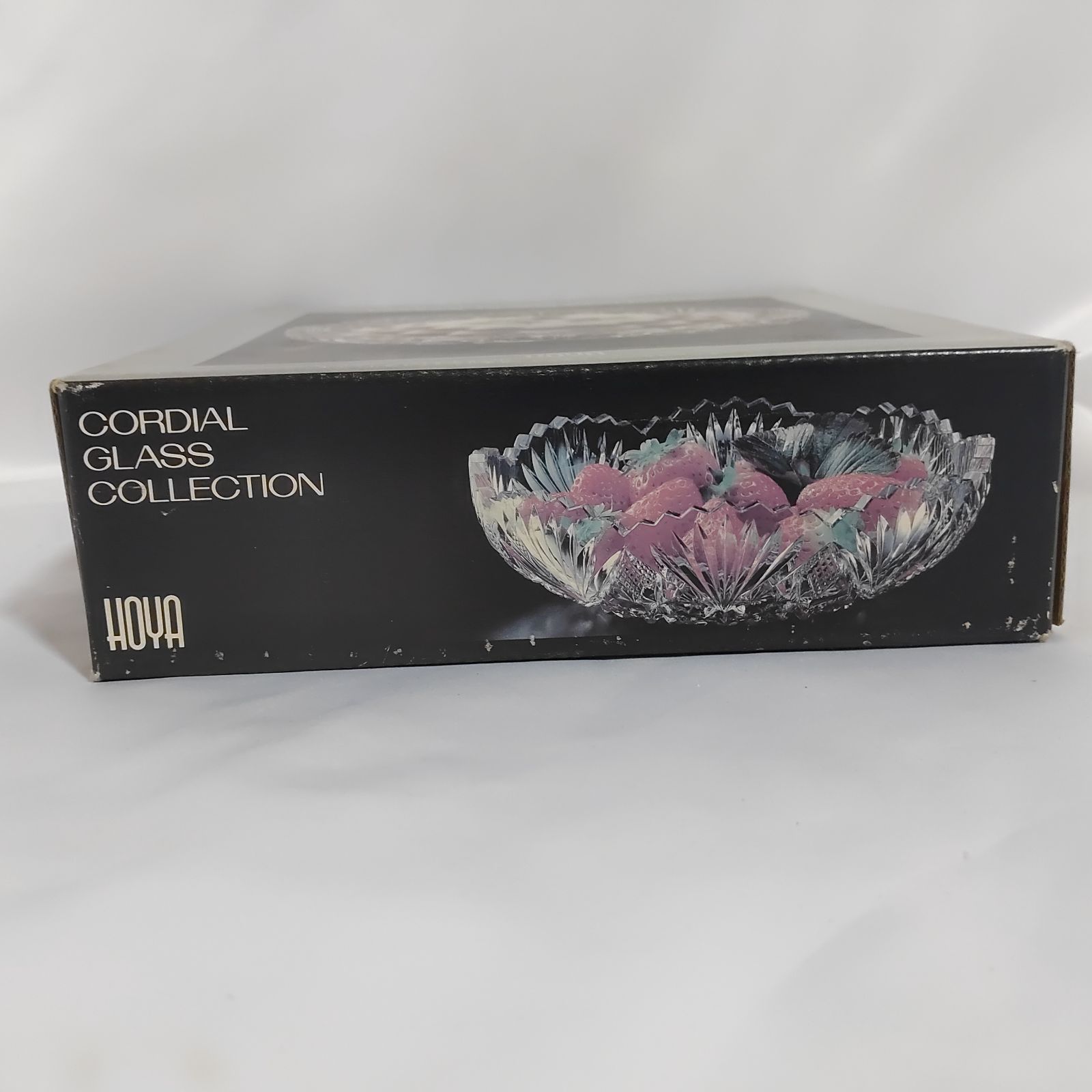 HOYA CRYSTAL アートエングレイビングシリーズ ボウル 未使用保管品】 HOYA クリスタル ボウル 外箱付 コーディアル 盛り鉢