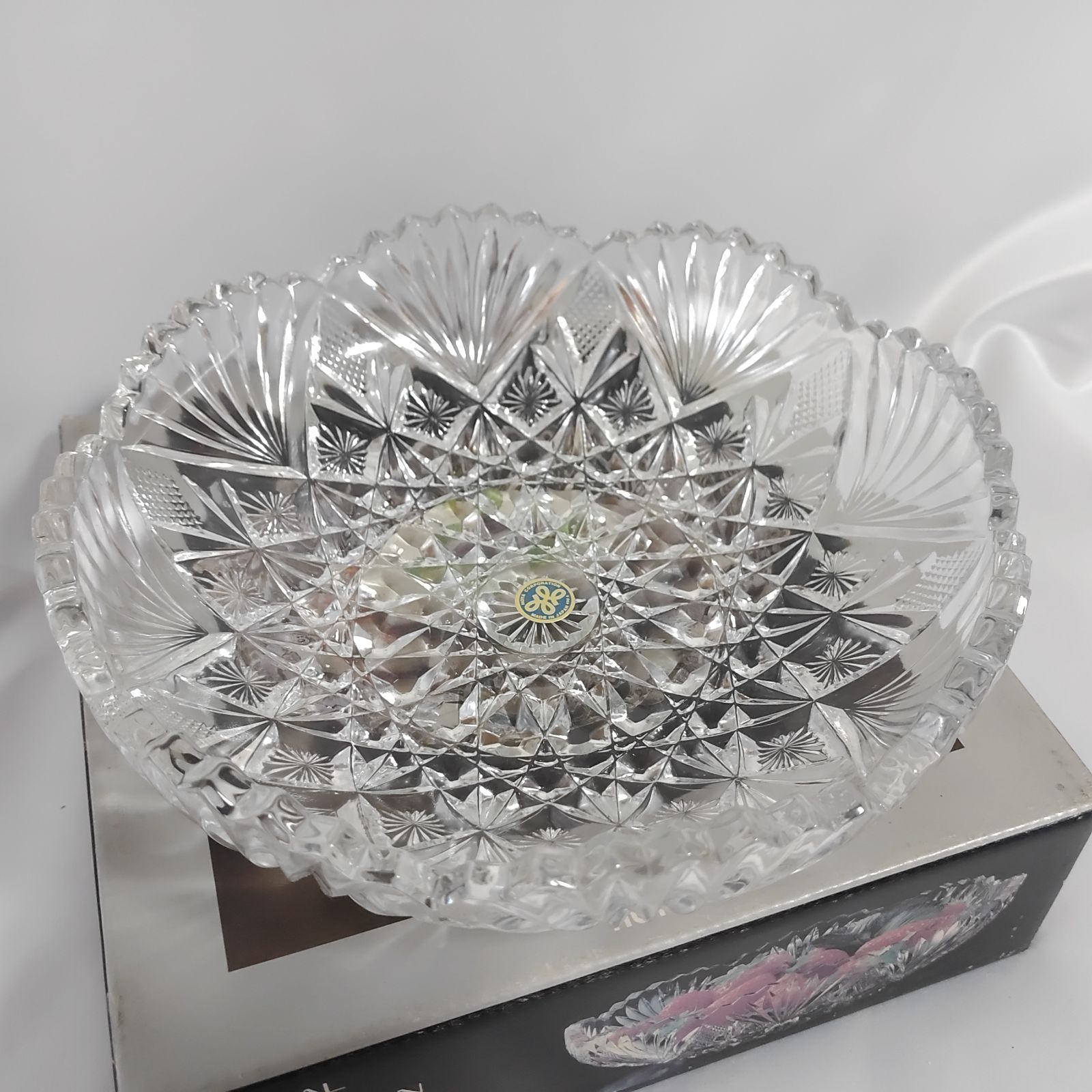 未使用保管品】 HOYA クリスタル ボウル 外箱付 コーディアル 盛り鉢