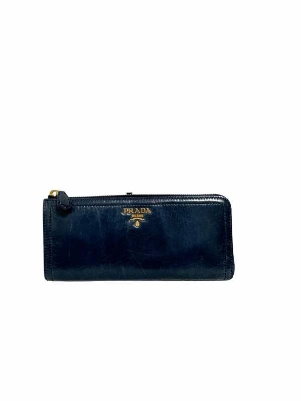 PRADA　プラダ　ブルー　長財布【LVU25011564】