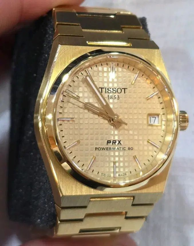 ティソ PRX 35mm パワーマティック80 GOLD Tシャツ