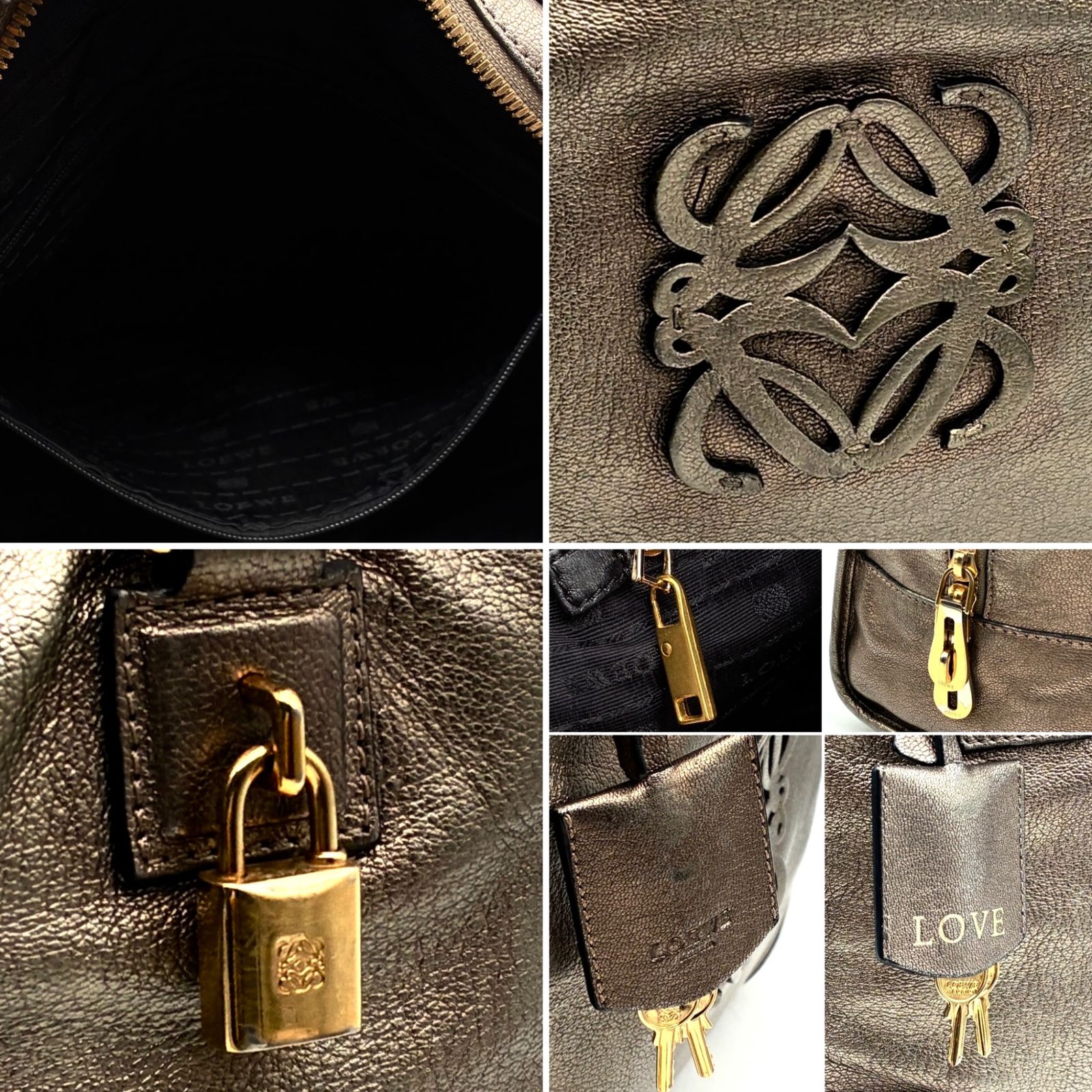 美品 ロエベ LOEWE アマソナ36 ハンドバッグ ボストンバッグ